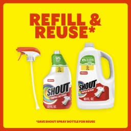 Shout Active Enzyme Laundry Stain Remover, Triple-Acting Formula Clings, Penetrates, and Lifts 100+ Types of Everyday Stains – 22 fl oz Trigger Spray - Thumbnail 4