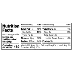 Great Value Uncooked Vermont Maple Breakfast Pork Sausage Links, 12 oz Package - Thumbnail 3