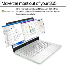 HP 14" Ultra Thin Laptop, Intel Quad-Core N150, 8GB RAM, 256GB (128GB eMMC+128GB SD Card), Windows 11 Pro - Thumbnail 7