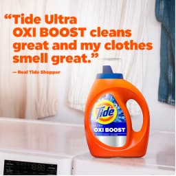 Tide Laundry Detergent Liquid with Ultra Oxi Boost, Advanced Stain Remover, 30 fl oz, 21 Loads - Thumbnail 8