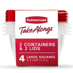 Rubbermaid TakeAlongs Deep Square Food Storage Container (Set of 4) - Thumbnail 1