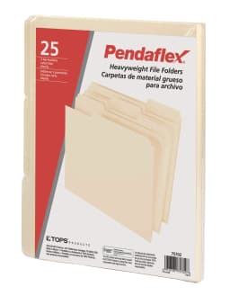 Pendaflex® Heavyweight File Folder, Letter Size, 25 per Pack, Manila - Thumbnail 6