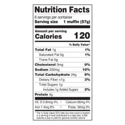 Great Value Original English Muffins, 12 oz Bag, 6 Count (Refrigerated) - Thumbnail 4