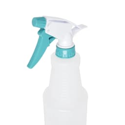 Mainstays Plastic Clear Spray Bottle with Teal Lid and Nozzle, 28 oz - Thumbnail 1