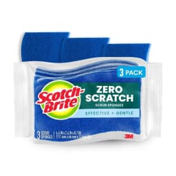 Scotch-Brite Zero Scratch, Non-Scratch, Cleaning Scrub Sponge, 3 Dish Sponges - Thumbnail 1