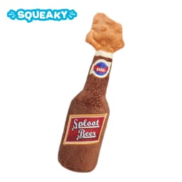 Old Fashioned Sploot Beer Plush Squeaky Dog Toy for All Sizes - Thumbnail 1