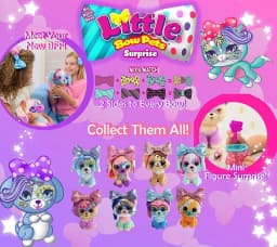 Little Bow Pets 6" Butterfly Bow Cat Plush Toy - Thumbnail 5