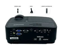 Pre-Owned InFocus IN2124x DLP Projector 4200 ANSI Home Theater Full HD 3D HDMI w/Bundle - Thumbnail 5