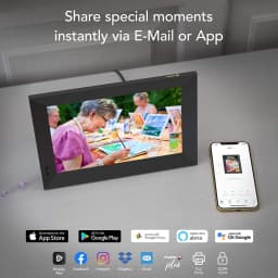 Nixplay Smart Digital Photo Frame 10.1 Inch (W10F)- Share Moments via E-Mail or App - Thumbnail 2