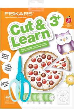 Kids Arts and Crafts Cut & Create Training Scissors & Activity Book, Educational Easter Basket Stuffer (Ages 3+) - Thumbnail 1
