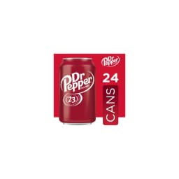 Dr Pepper Soda Pop, 12 fl oz, 24 Pack Cans - Thumbnail 2