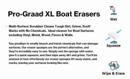 Premium Xl Boat Erasers Magic Sponge Erasers Removes Marks Scuffs Grime & Dirt - Thumbnail 2