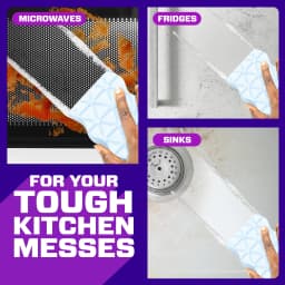 Mr. Clean Magic Eraser Sponge, Kitchen Grease, Unstopables Fresh, 3 Count - Thumbnail 5