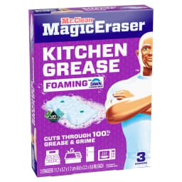 Mr. Clean Magic Eraser Sponge, Kitchen Grease, Unstopables Fresh, 3 Count - Thumbnail 11