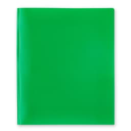Pen+Gear Green 3-Prong Folder with 2 Pockets, 9.4" x 11.4" - Thumbnail 1