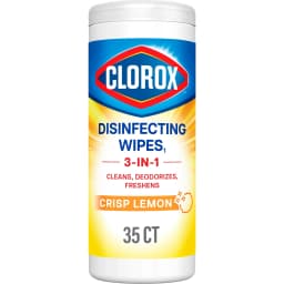 Clorox Disinfecting Cleaning Wipes, Bleach Free, Crisp Lemon, 35 Count - Thumbnail 1