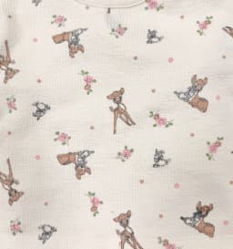 Bambi Baby Girls Faun Friends Textured Knit Top and Ruffle Shorts Set, 2-Piece, Sizes 0M-24M - Thumbnail 8