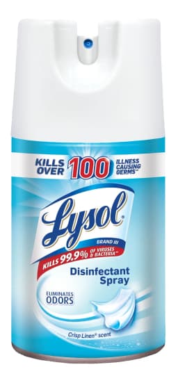 Lysol Disinfectant Spray, Crisp Linen, 7oz, 1 Count Per Pack - Thumbnail 1
