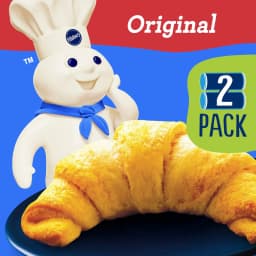 Pillsbury Crescent Rolls, Original Refrigerated Canned Pastry Dough, Value 2-Pack, 16 Rolls, 16 oz - Thumbnail 2