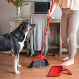 O-Cedar PowerCorner Pet Pro Broom and Dustpan Set Step-on Large - Thumbnail 16