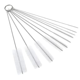 "Long Straw Brush, Nylon Pipe Tube Cleaning Brush, 10 Different Diameters, Straw Cleaner Brush set of 10 for Drinking Straws, Bottles, Keyboards - Thumbnail 1