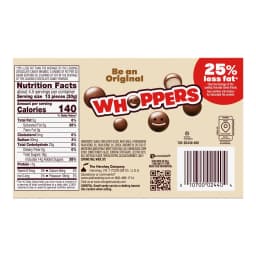 Whoppers Malted Milk Balls Candy, Movie Theater Box Candy, 5 oz - Thumbnail 3