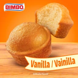 Bimbo Mini Mantecadas Vanilla Muffins, 8 twin packs, Mini Muffins, 17.6 oz Multipack - Thumbnail 4