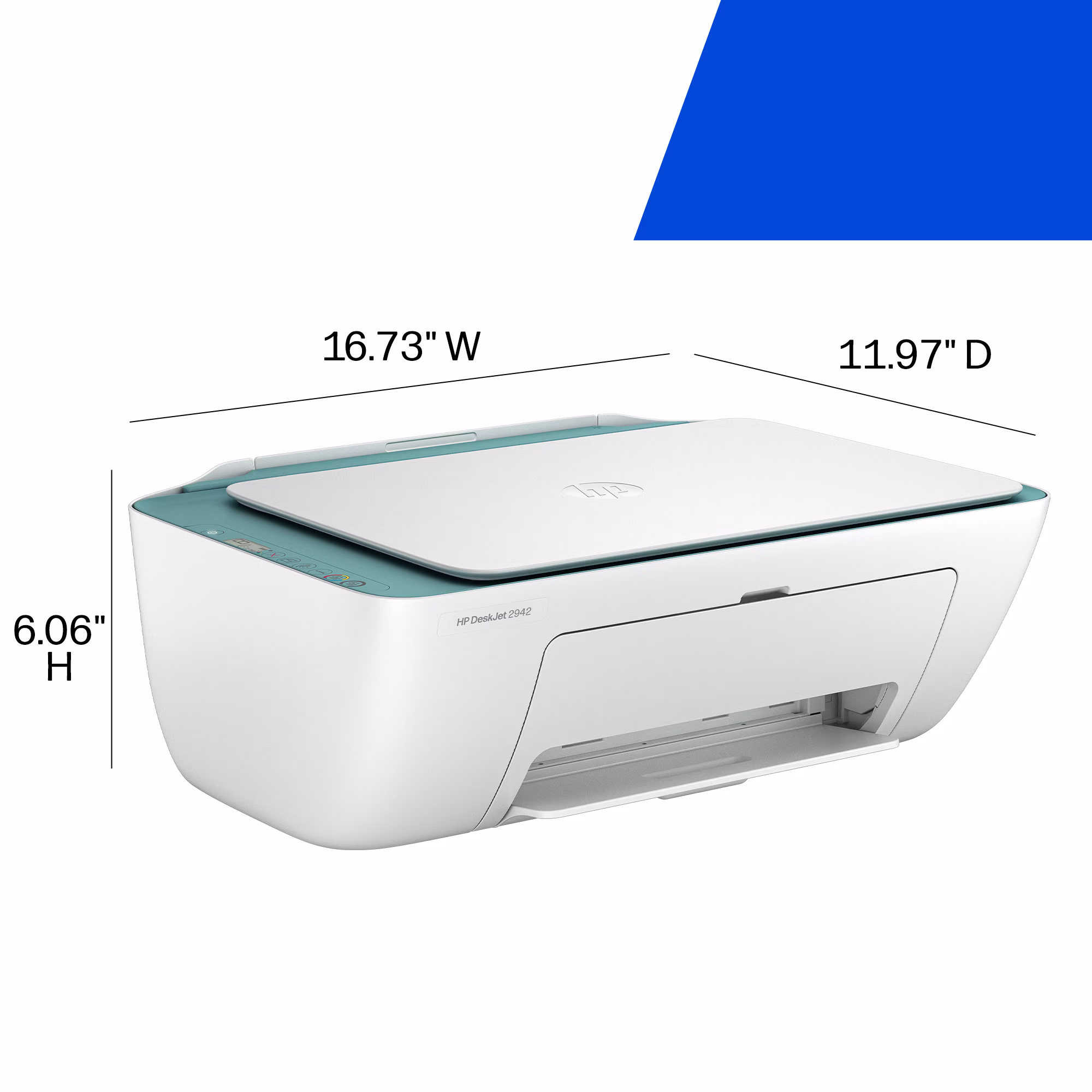 HP DeskJet 2942 Wireless All-in-One Color Inkjet Printer, 6 Months Free Instant Ink, Bristol Blue - Thumbnail 12