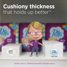 Puffs Pañuelos Faciales Ultrasuaves sin Loción, 1 Caja Mega Cúbica, 72 Pañuelos Faciales por Caja - Thumbnail 5