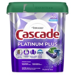 Cascade Platinum Plus Dishwasher Pods, Dishwasher Detergent Soap Tabs, Fresh, 47 Count - Thumbnail 4