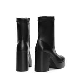 DREAM PAIRS Women's Platform Gogo Ankle Boots High Chunky Block Heel Square Toe Booties Shoes - Thumbnail 5