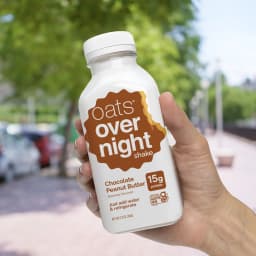 Oats Overnight Chocolate Peanut Butter Protein Overnight Oatmeal Shake, 2.2 oz, 1 Count - Thumbnail 7