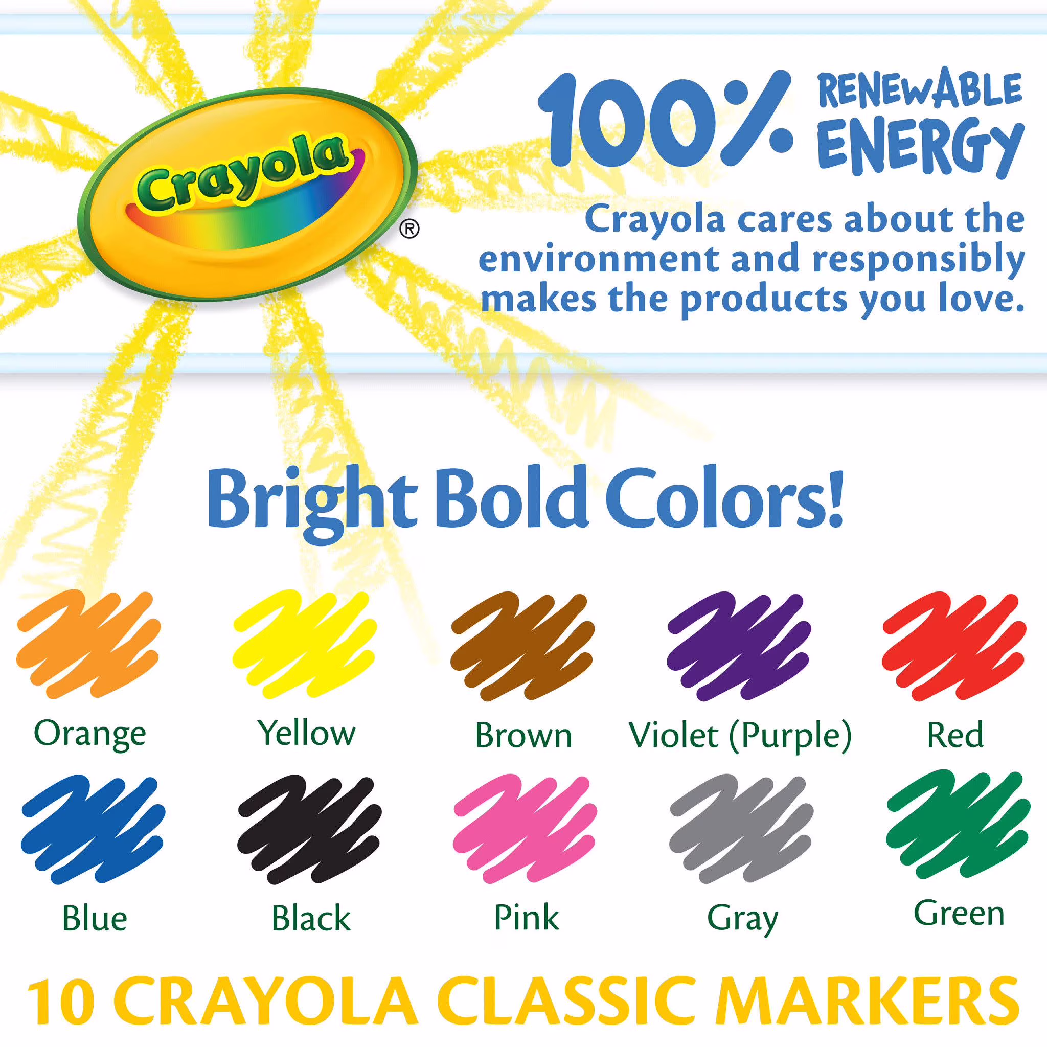 Crayola Fine Line Markers, Classic Colors, 10 Count, Back to School Supplies for Kids and Teachers, Classroom Essentials, Gifts, 3 - Thumbnail 11