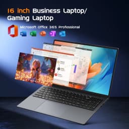 16" Laptop Computer,Intel Core i5,16GB RAM 512GB SSD,Windows 11 Pro Notebook PC,MS Office 2024 - Thumbnail 6