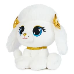 P.Lushes Designer Fashion Pets Catalina Monroe Premium Poodle Puppy Stuffed Animal, White and Gold, 6” - Thumbnail 2