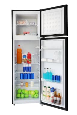 Arctic Chef 10 Cu. ft. Retro Refrigerator, Top Mount Apartment-Size Fridge, Black - Thumbnail 2