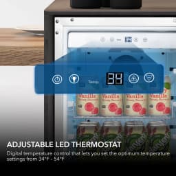 Whynter BOR-326FS 15″ Built-In Energy Star 3.0 cu. ft. Indoor/Outdoor Beverage Refrigerator Cooler Weatherproof in Stainless Steel - Thumbnail 4