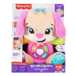 Fisher-Price Laugh & Learn Smart Stages Sis Pink Plush Musical Learning Toy for Baby & Toddler - Thumbnail 6