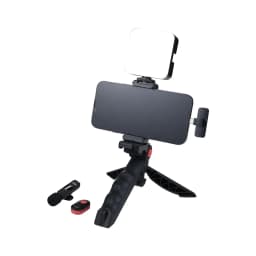 onn Portable LED Video Light Kit with Tripod Grip, Smartphone Holder & Bluetooth Remote for Vlogging, Streaming, and Photography - Thumbnail 9