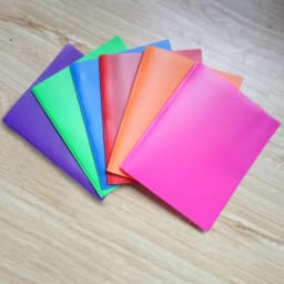TXYRDXK 1Pc Plastic Folder with Pockets, Heavy Duty Folder with 4 Pockets for Office and Business, Four Pockets Folders with Business Card Holder - Thumbnail 2