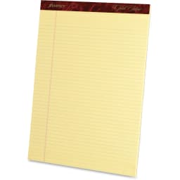 Ampad Gold Fibre Premium Narrow-ruled Writing Pad - 50 Sheet - 16 Lb - Narrow Ruled - 8.50" X 11.75" - 12 / Dozen - Canary Paper (AMP20022) - Thumbnail 2
