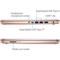 HP Newest 14" Laptop, Slim Light Laptop Computer for Students and Business, 4GB RAM, 192GB Storage(128GB eMMC+64GB SD) - Thumbnail 3