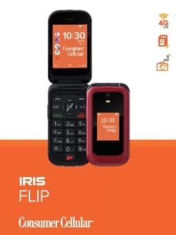Consumer Cellular Iris, 8GB, Red - Flip Phone - Thumbnail 7
