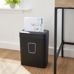 Pen+Gear 6-Sheet Cross-Cut Paper/Credit Card Shredder with 3.7 Gallon Bin, Black, Home & Office Use - Thumbnail 2