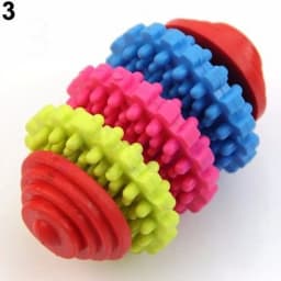 Walbest Dog Toys, Natural Rubber Teeth Cleaning Dog Chew Toys for Small Medium Dogs, Outdoor Interactive Puppy Chew Toys for Training, Colorful - Thumbnail 5