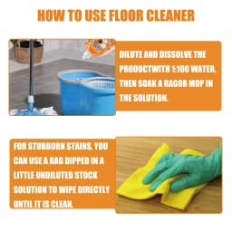 Multi-Vinegar Floor Cleaner and Polish 200ml, Cleaner for Hardwood, Laminate, Vinyl and Sealed Floors, Removes Stains and Grease, Restores Shine - Thumbnail 9