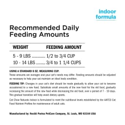 Purina Cat Chow Naturals, Indoor Dry Cat Food, Chicken & Turkey, 3.15 lb Bag - Thumbnail 10