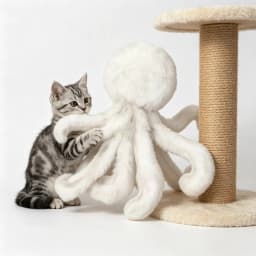 White Fluffy Dolls,Soft Cute Stuffed Animal Toys | Sofa Decoration Toy & Pet Interaction Toy for Anxiety Relief & Car Doll Decoration,Ideal Gifts - Thumbnail 5