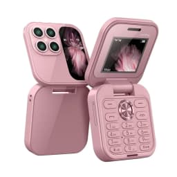 HPDL 2024 New Mini Flip Mobile Phone 2 SIM Card Small Display Foldable Cell Phone - Thumbnail 2