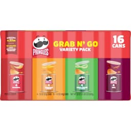 Pringles Potato Crisps Chips, Lunch Snacks, Variety Pack, 22oz Pack (16 Cans) - Thumbnail 7